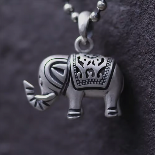 S925 Elephant Necklace Pendant