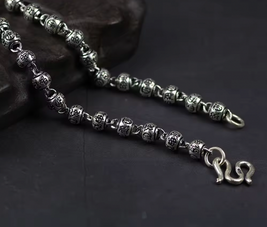 6mm Mantra S925 Chain Necklace