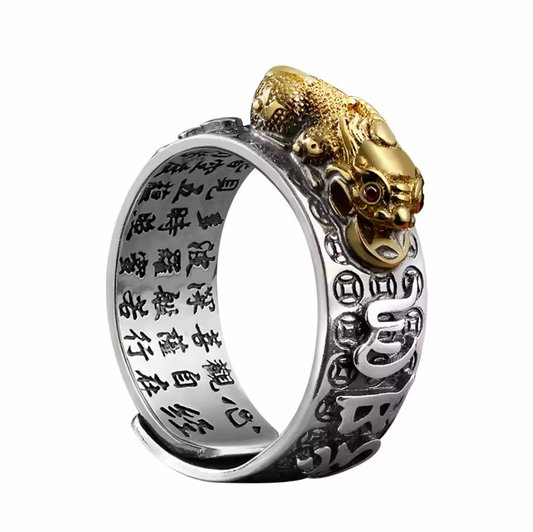 S999 Pixiu Silver Ring for Wealth