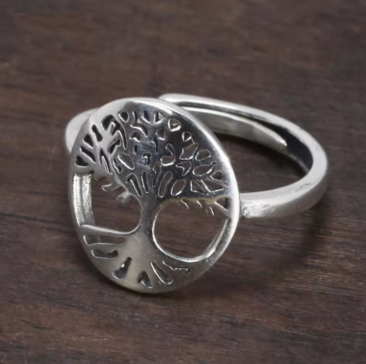 S925 Tree of Life Ring Adjustable