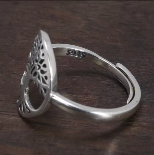 S925 Tree of Life Ring Adjustable