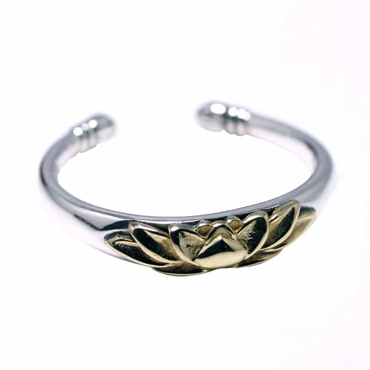 S925 Lotus Ring Adjustable