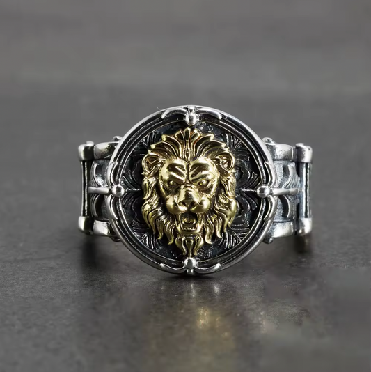 S925 Lion Ring Adjustable