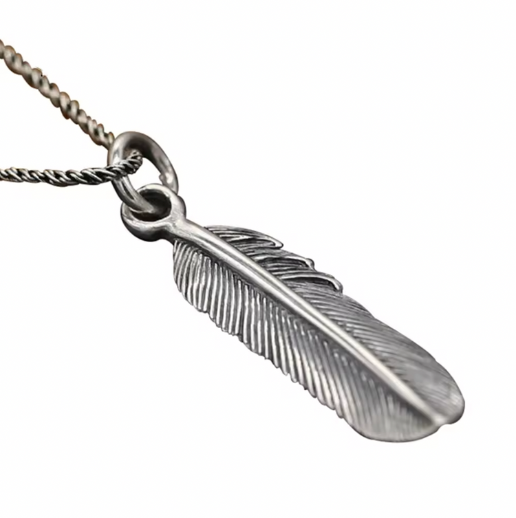 S925 Eagle Wing Feather Pendant