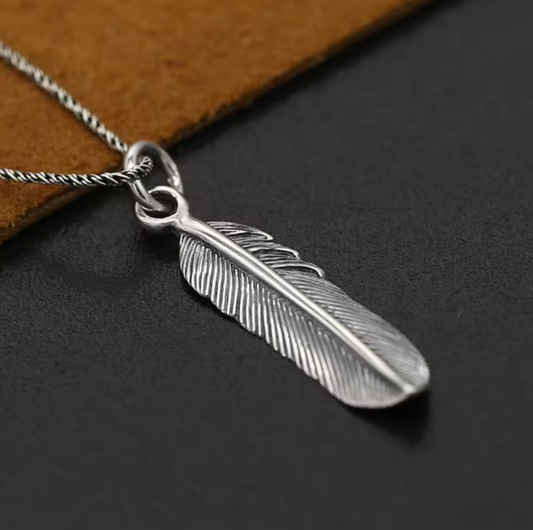 S925 Eagle Wing Feather Pendant